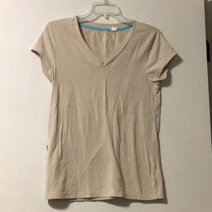 Grane Tan V Neck Shirt